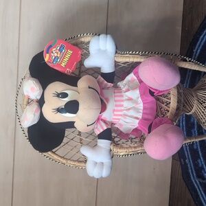 Vintage 90s Mattel Minnie Mouse Plush NWT - Original Owner - READ